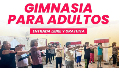 Gimnasia para adultos en Charata