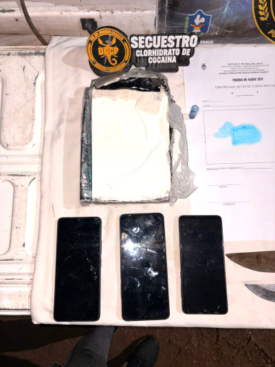Secuestro millonario de droga en Charata.