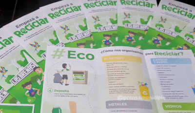 Las Bre&ntilde;as Recicla en escuelas y clubes.