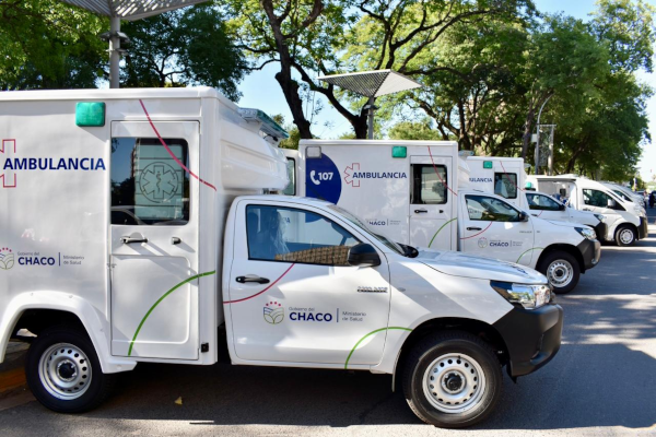 Nuevas ambulancias para el sistema de salud del Chaco.