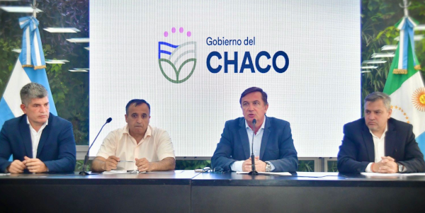 Conferencia de prensa, modernizaci&oacute;n del sistema de salud del Chaco