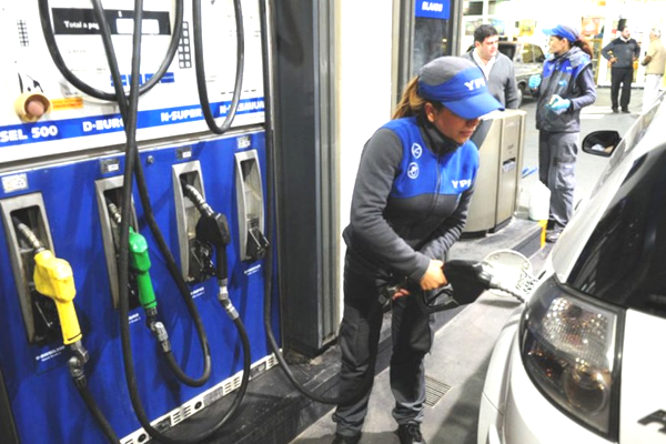 Precios de los combustibles de YPF