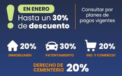 Pagos anticipados de impuestos en la ciudad de Charata.