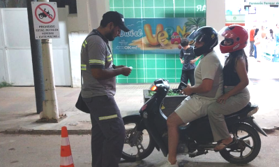 Controles de tr&aacute;nsito en la ciudad de Charata.
