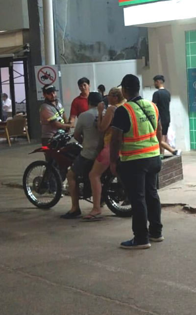 Controles de motos en la ciudad de Charata.