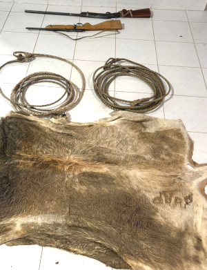 Elementos secuestrados en el marco de operativos contra abigeato.