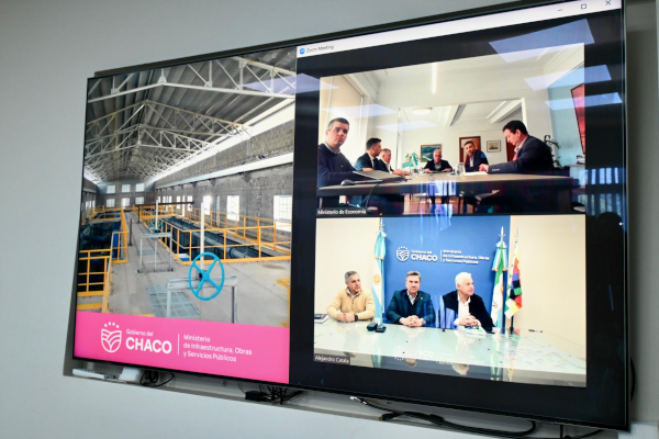 Presentaci&oacute;n por video conferencia de las ofertas para la continuidad de las obras del Segundo Acueducto del Interior del Chaco.