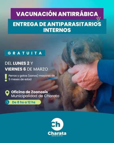 Vacunaci&oacute;n gratuita en Charata
