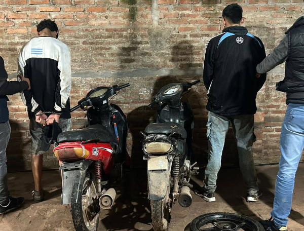 Detenidos tras robarse una moto bajo la lluvia en Charata.