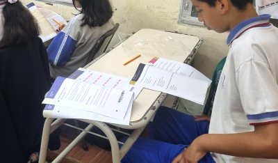 Alumnos chaqueños en clases.
