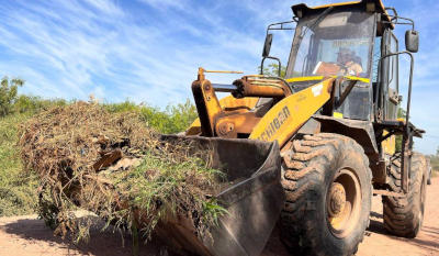 Lucha contra el dengue, trabajos de descacharrado.