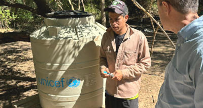 Entrega de agua y tanques en El Impenetrable chaqueño.