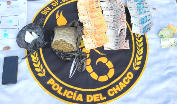 Decomiso de drogas en el Sudoeste del Chaco y Charata.