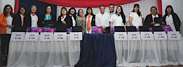 Lista completa de las escuelas que recibieron estos elementos electrónicos en Charata.