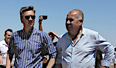 Omar Machuca junto al gobernador Leandro Zdero.