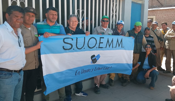 Reclamo de los trabajadores municipales de Charata